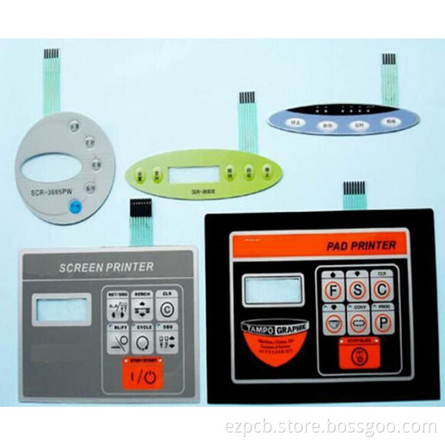 Customized PVC/PC/PET Keypads plastic Switch Panel
